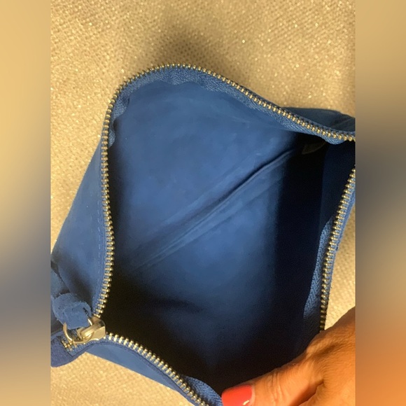 Hake! Blue Suede Clutch